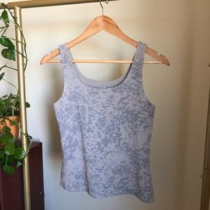 J. Jill gray shelf bra workout tank top
